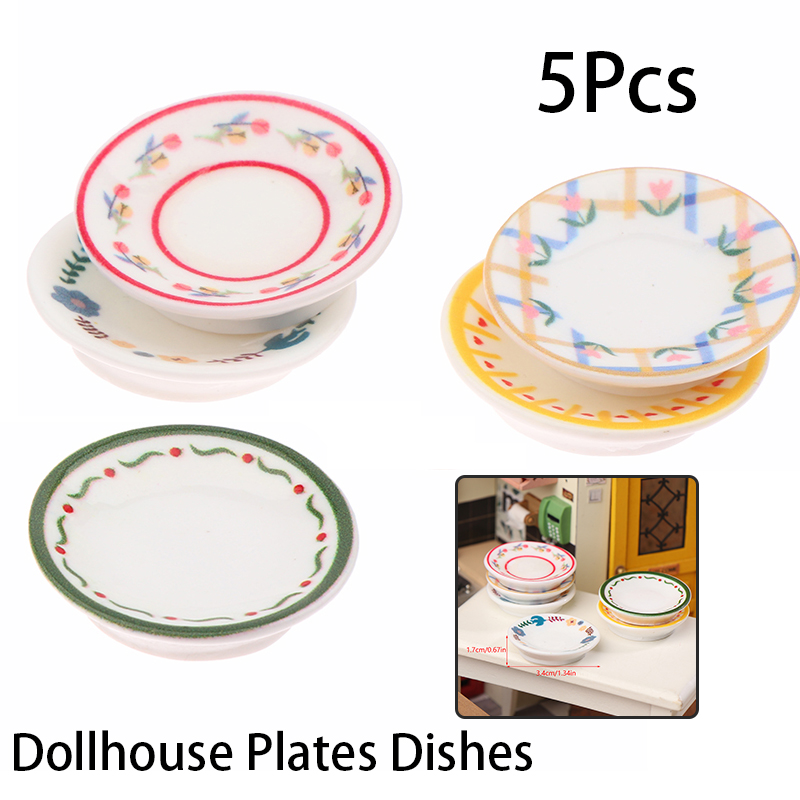 Kitchen Baking Storage - 5 pçs 1/12 casa de bonecas