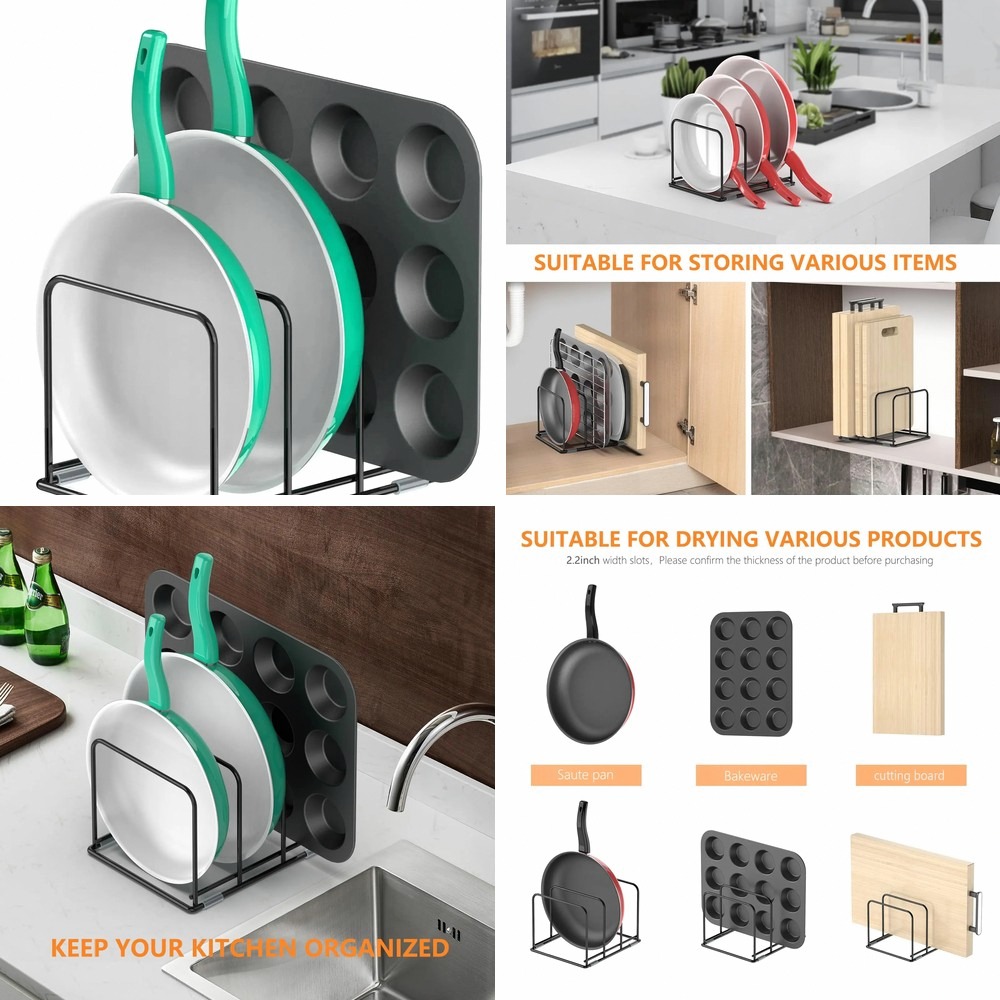 Kitchen Cabinet Baking Organizer - Organizador de Panelas para Armário de