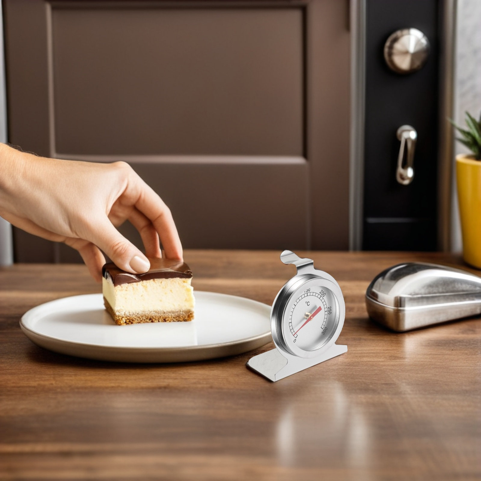 Oven Thermometer Analog - Termômetro de Forno em Aço Inoxidável