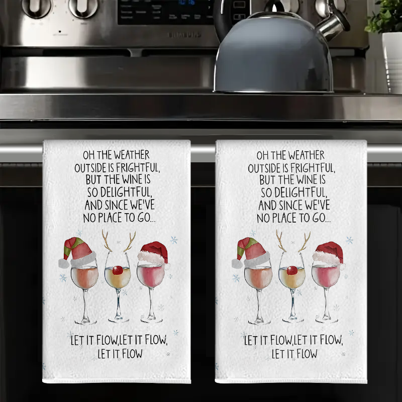 Kitchen Glass Baking Set - 2 peças, toalhas de cozinha com
