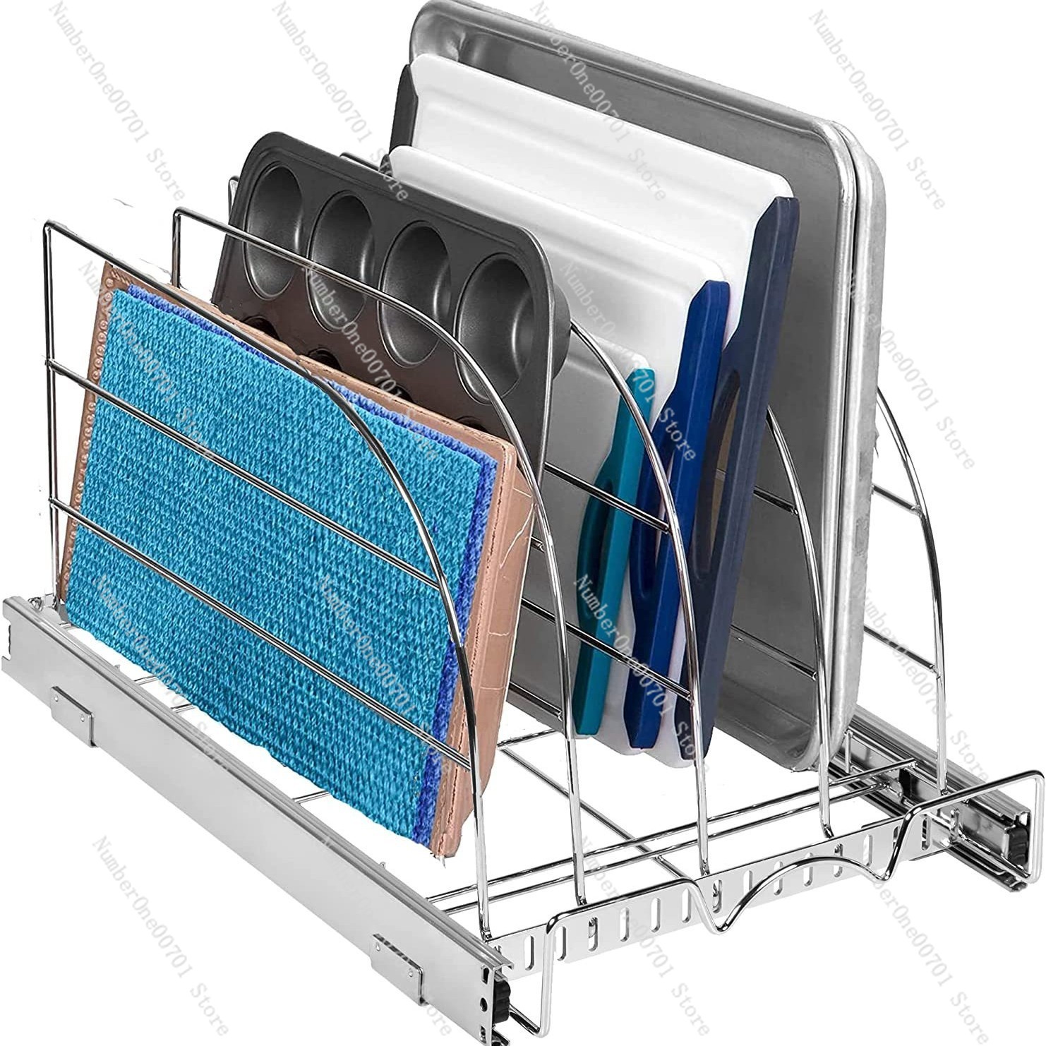 Kitchen Cabinet Baking Organizer - Organizador de Armário de Cozinha Deslizante