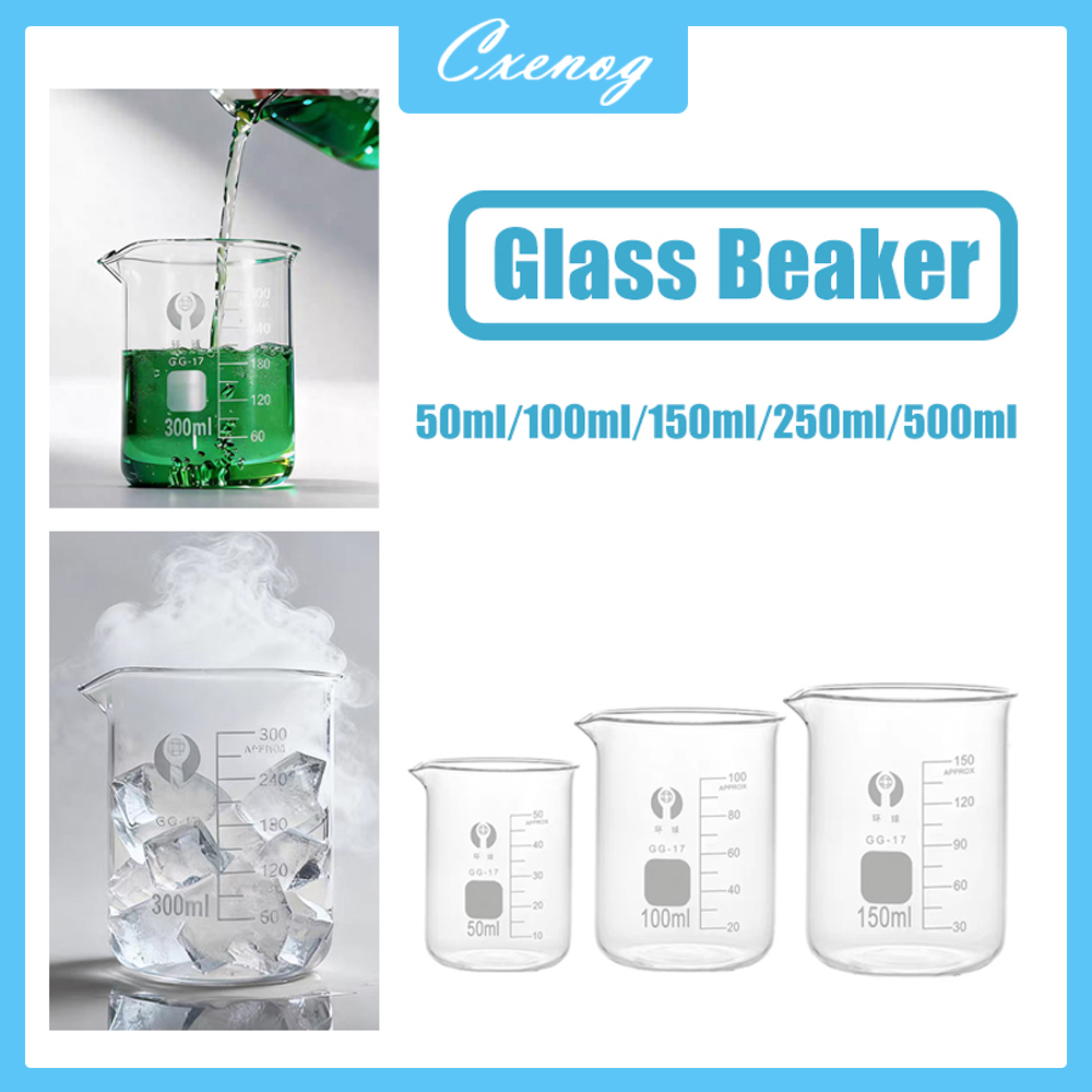Kitchen Glass Baking Set - Conjunto de 3 Copos Medidores de