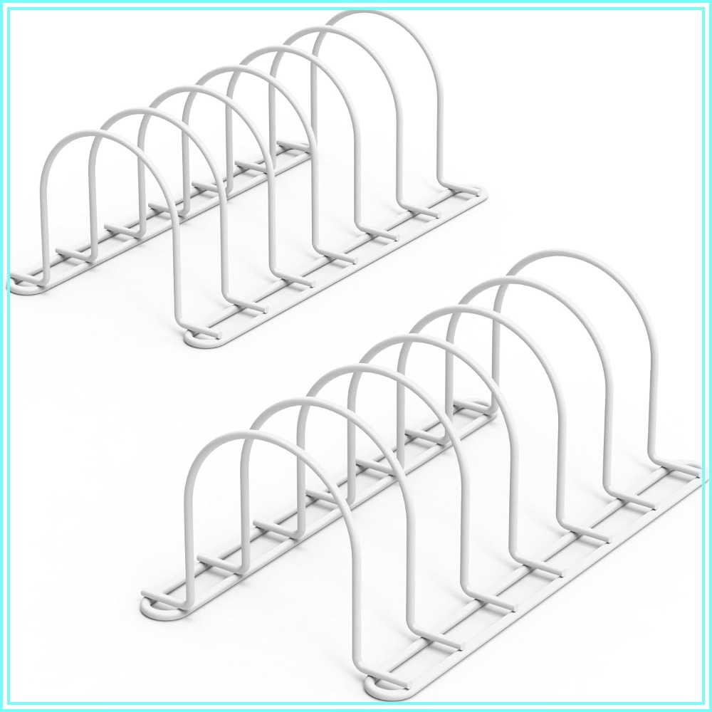 Kitchen Cabinet Baking Organizer - Organizador Vertical de Pratos para Armário,