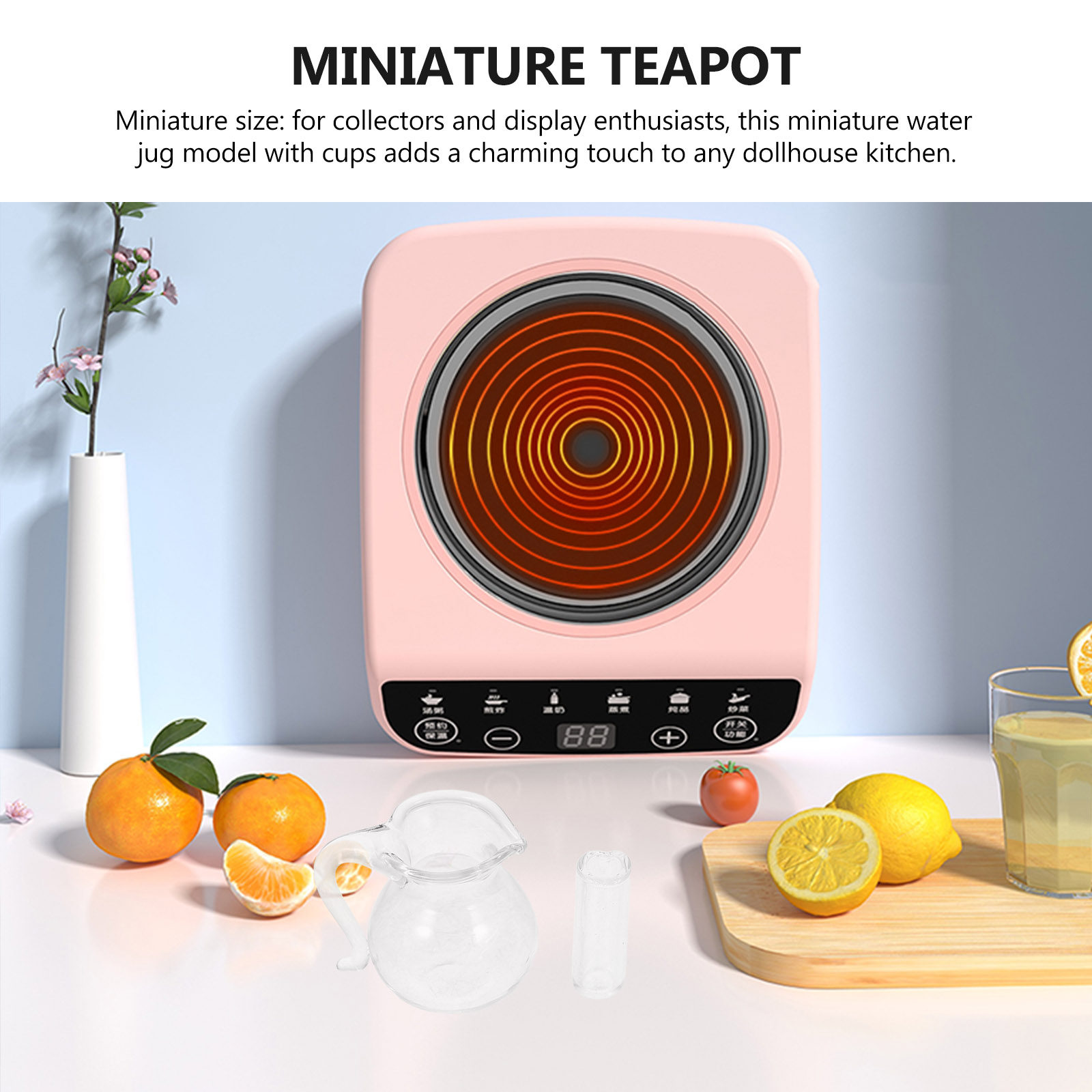 Kitchen Glass Baking Set - Conjunto de Jarra e Copo de