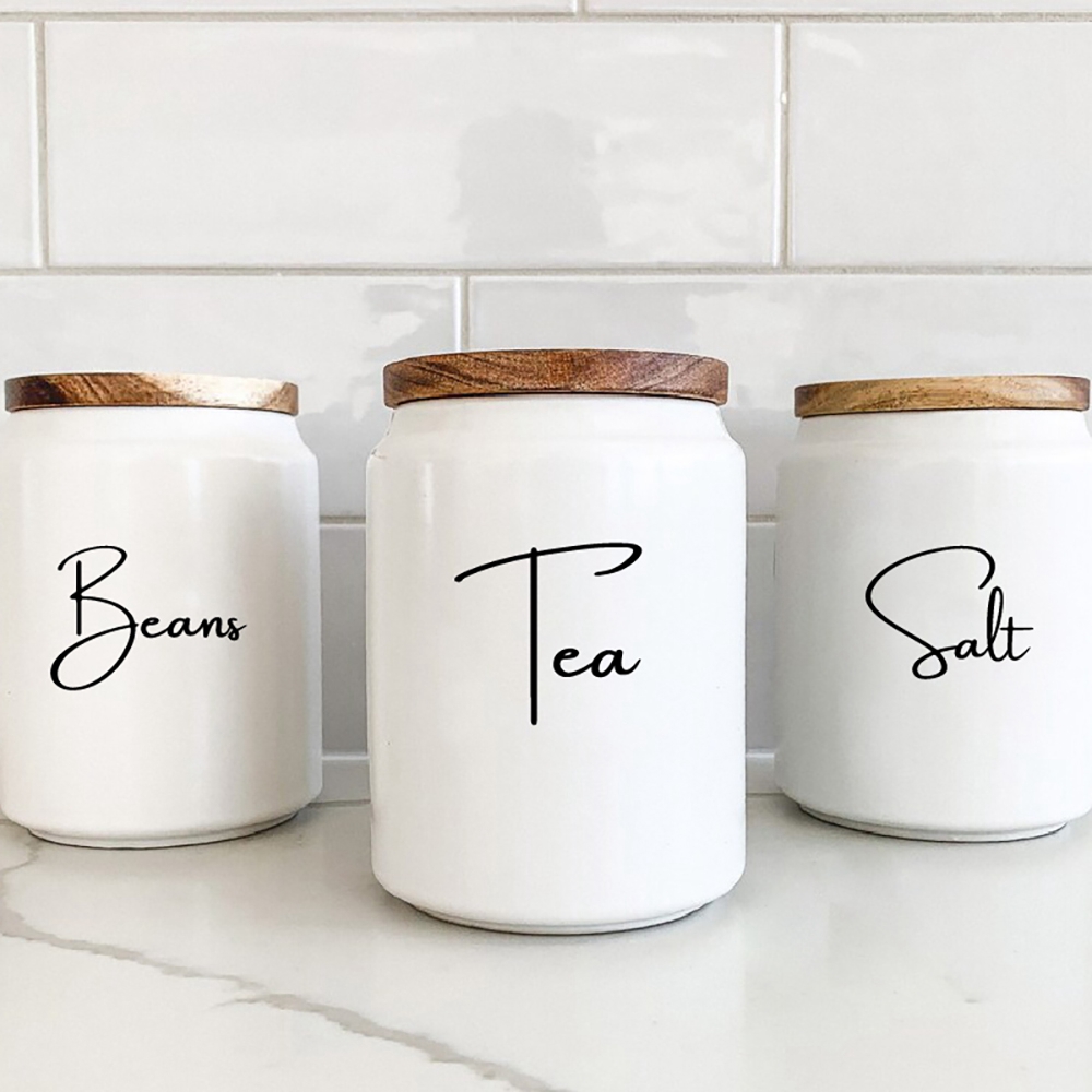 Kitchen Baking Quotes - Organização de cozinha vasilha jar etiquetas