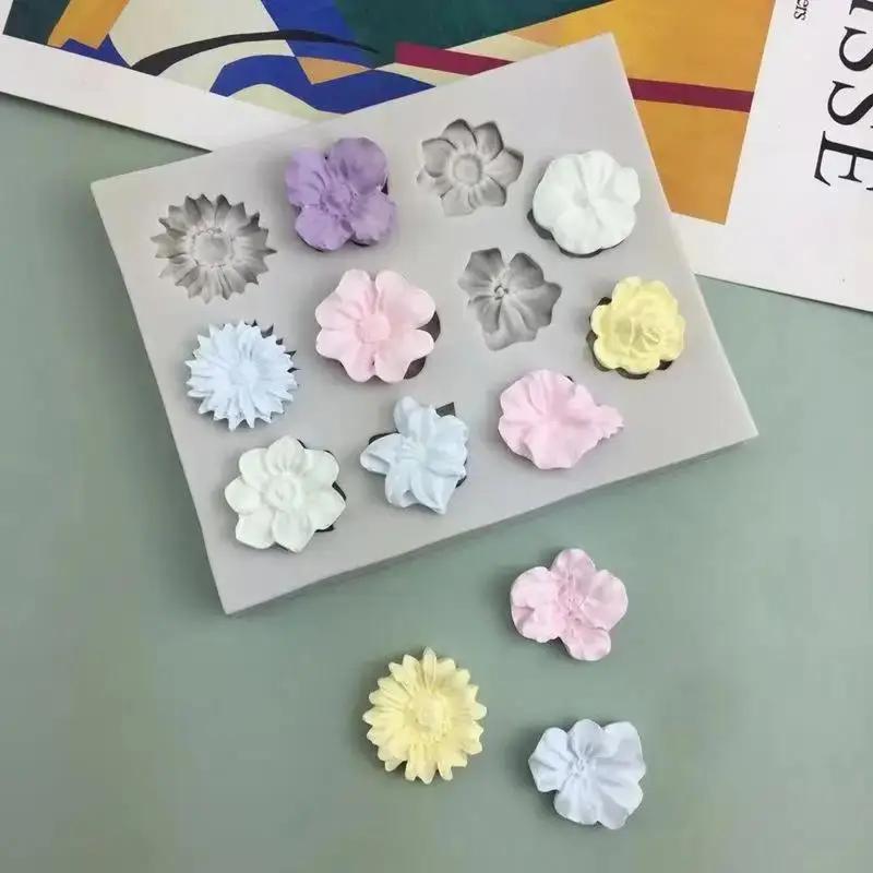 Mini Kitchen Baking - Mini pequena flor molde de silicone