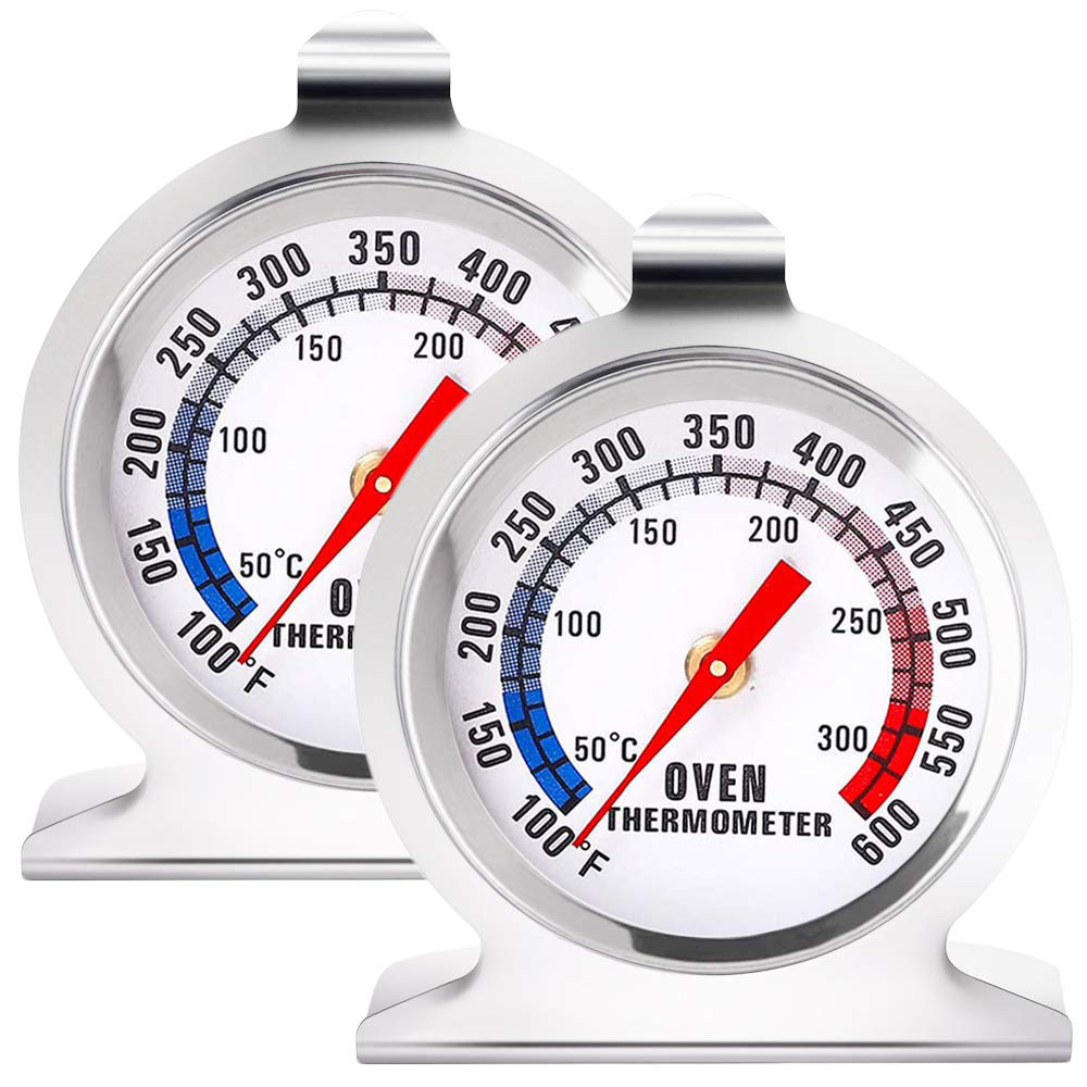 Oven Thermometer Analog - LMETJMA-Termômetro Analógico de Forno com Gancho,