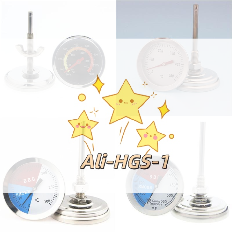 Oven Thermometer Analog - Termômetro Analógico para Churrasqueira 52/54mm com