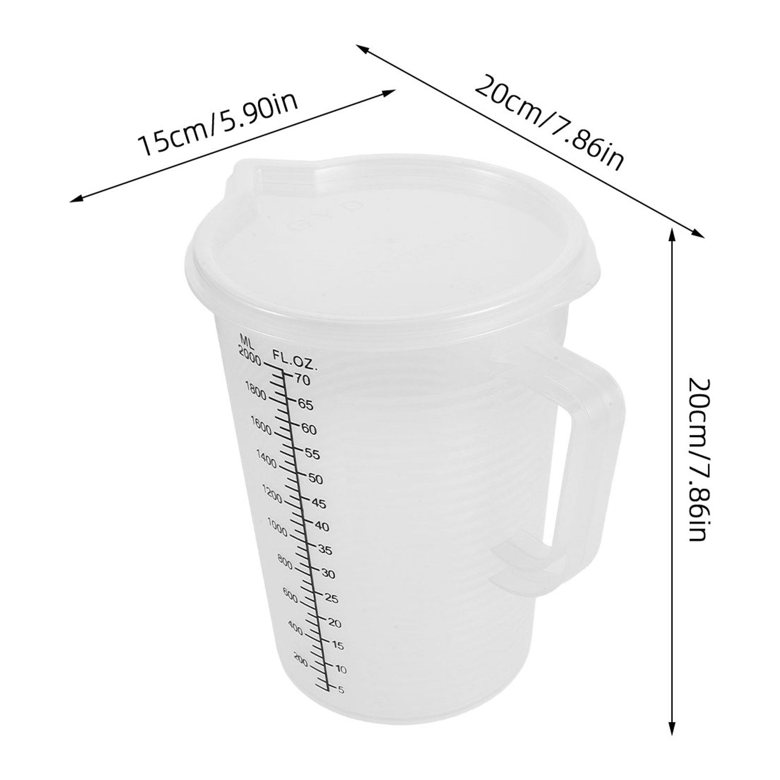 Copos Medidores de 2,0L com Gr - Kitchen Baking Containers avaliação e preço