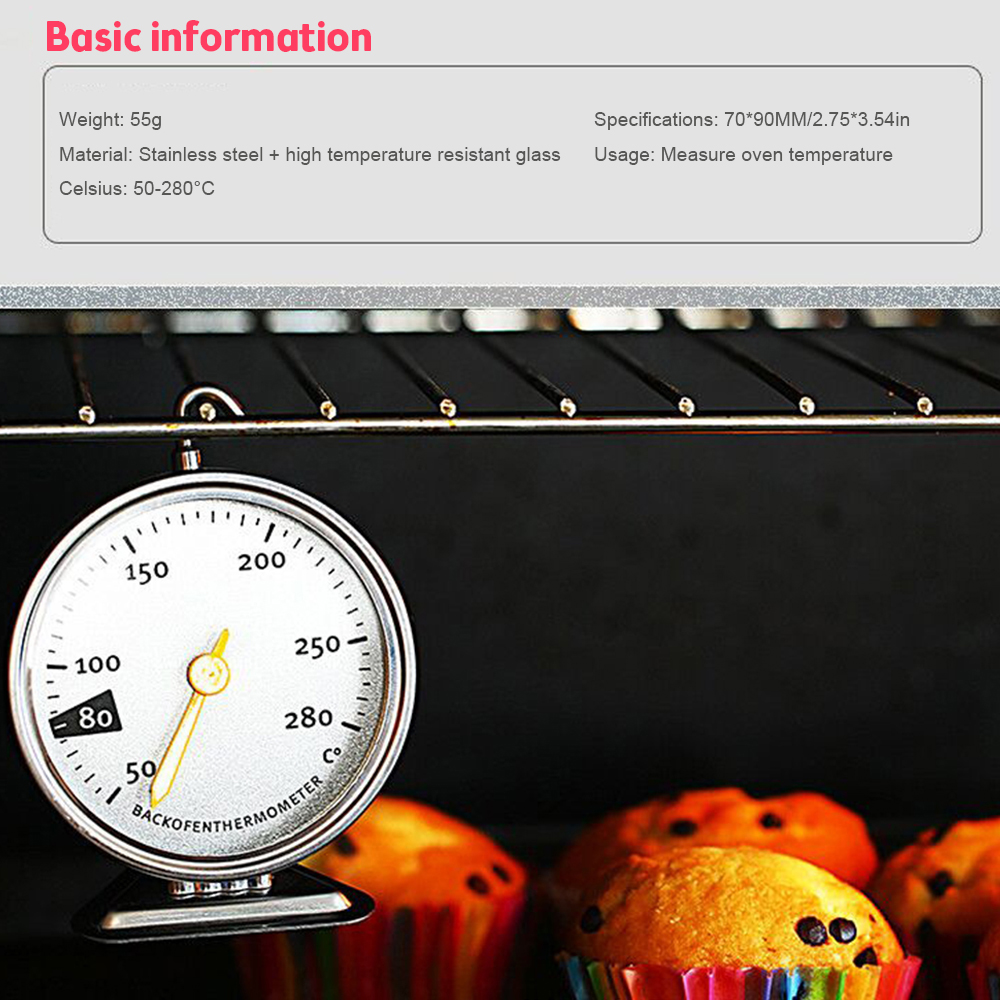 Termômetro de forno 50-280 cel - Oven Thermometer Analog avaliação e preço