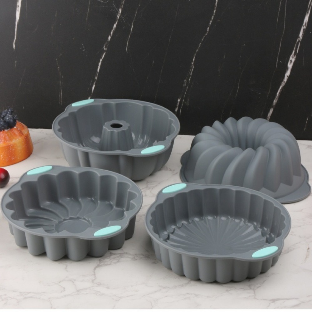 Moldes de bolo de silicone res - Kitchen Oven Baking Pans avaliação e preço