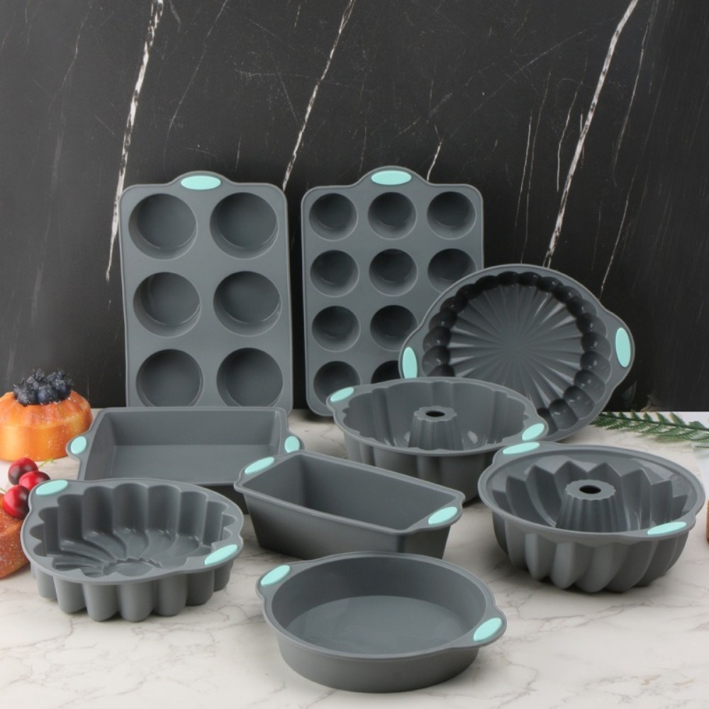 Moldes de bolo de silicone res - Kitchen Oven Baking Pans avaliação e preço