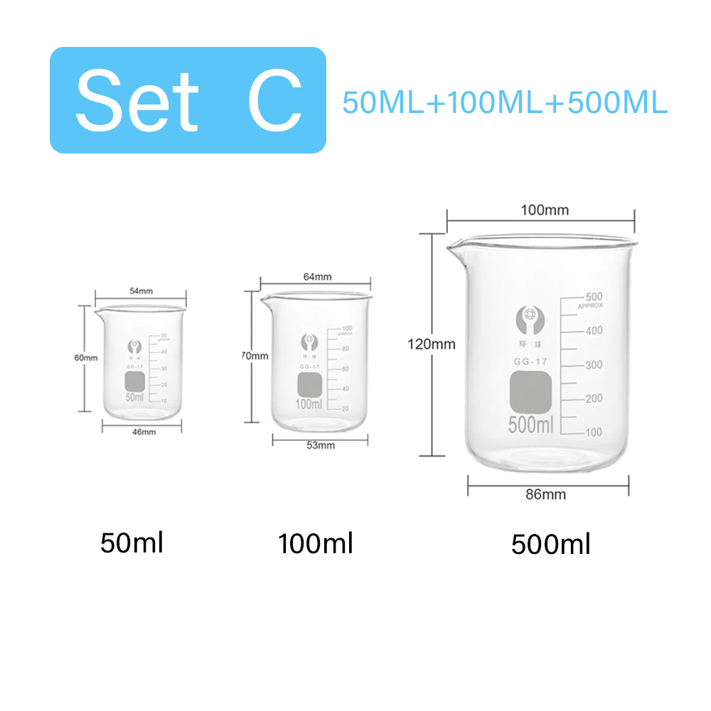 Conjunto de 3 Copos Medidores  - Kitchen Glass Baking Set avaliação e preço