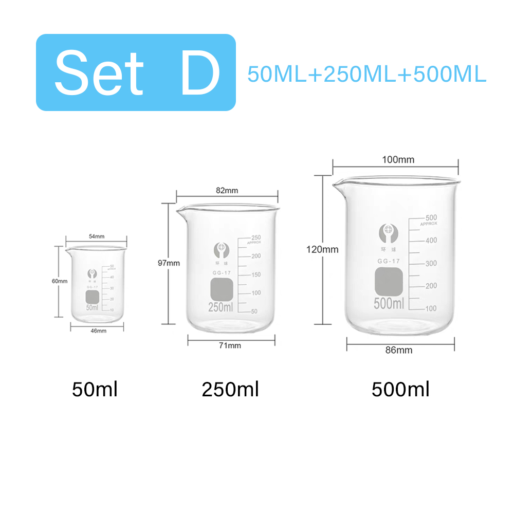 Conjunto de 3 Copos Medidores  - Kitchen Glass Baking Set avaliação e preço