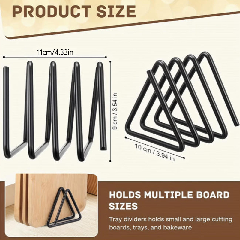 Suporte Triangular para Tábuas - Kitchen Cabinet Baking Organizer avaliação e preço