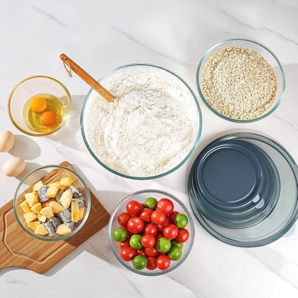 Conjunto de 5 Tigelas de Vidro - Kitchen Glass Baking Set avaliação e preço