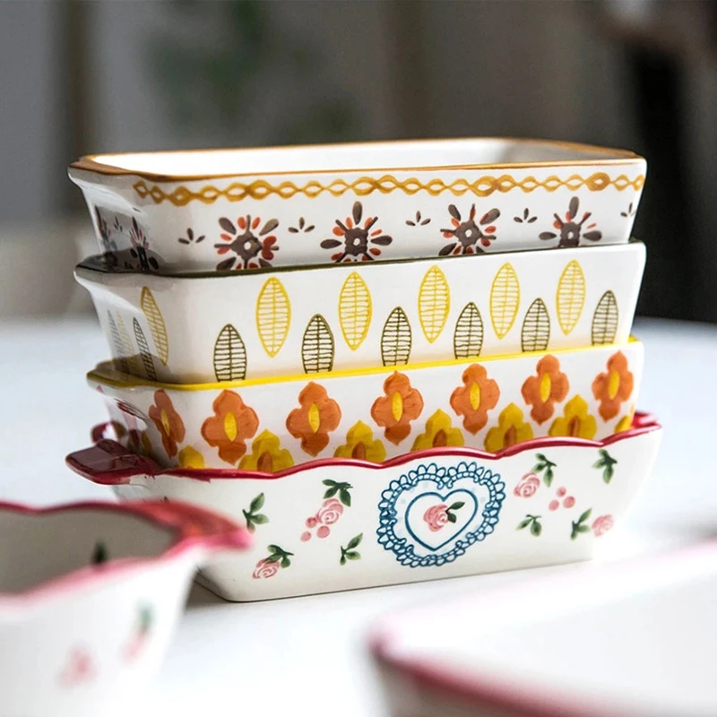 Prato de cerâmica para assar l - Kitchen Oven Baking Pans avaliação e preço