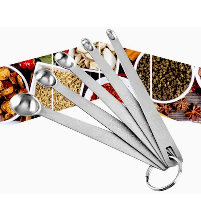 Novo 5 pçs/set mini colher de  - Mini Kitchen Baking avaliação e preço