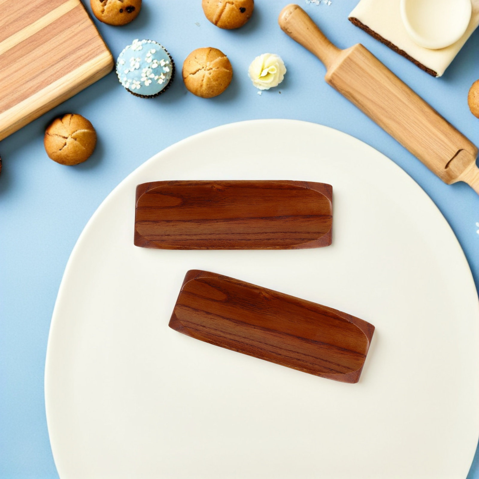 2 Peças Suporte de Madeira par - Kitchen With Baking Station avaliação e preço