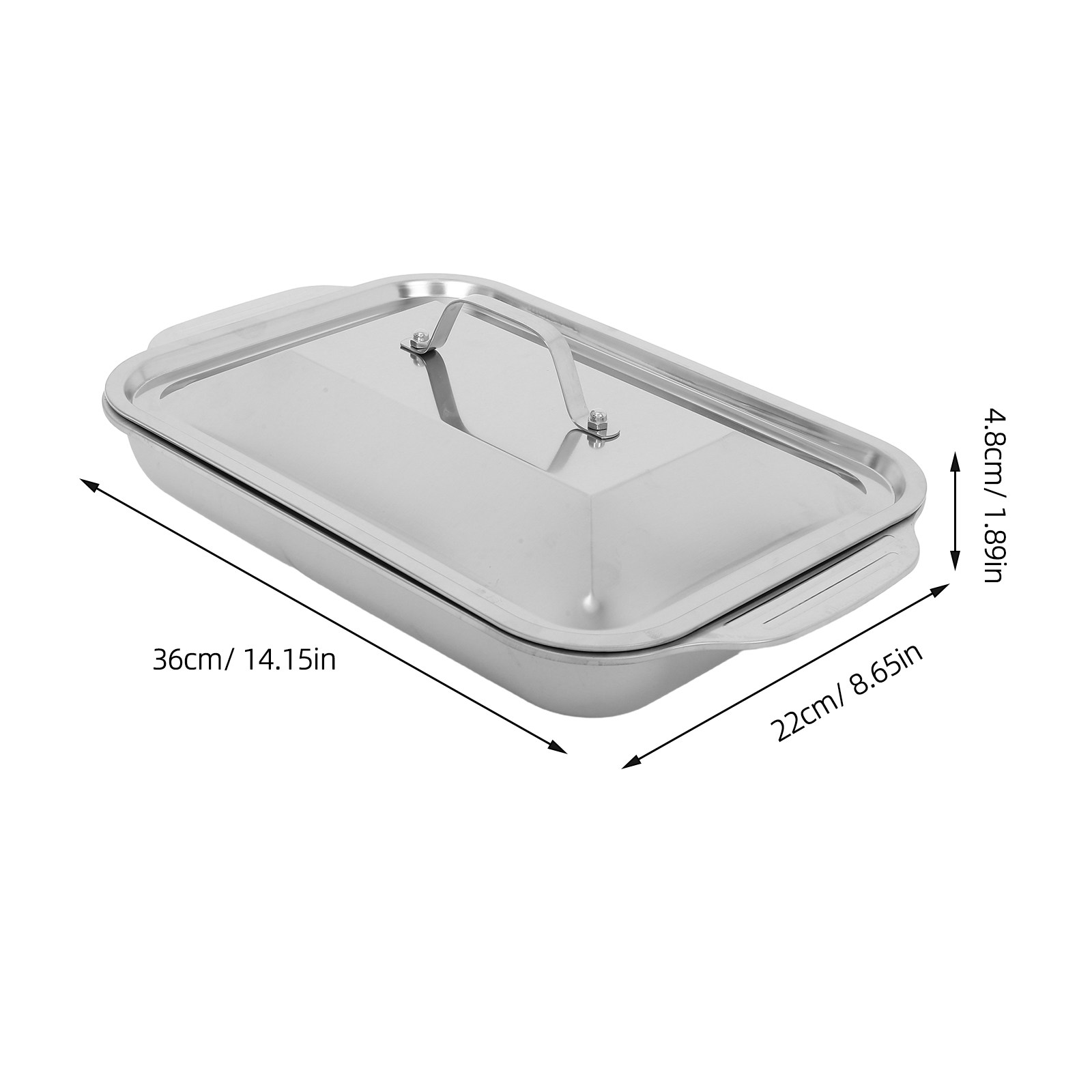 Assadeira Retangular de Aço In - Kitchen Oven Baking Pans avaliação e preço