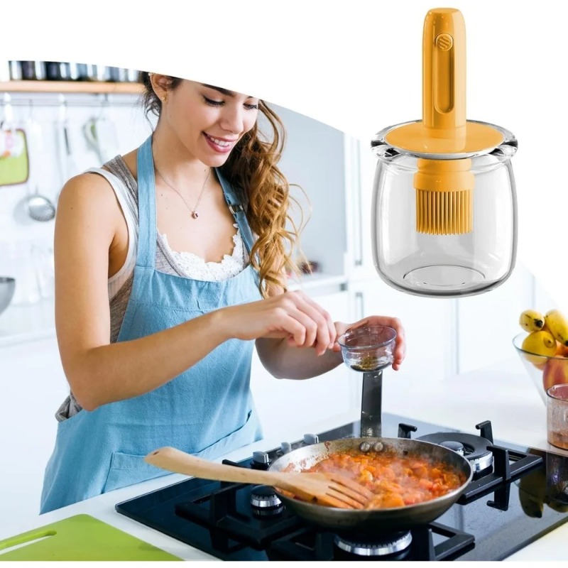 Garrafa Dispensadora de Óleo c - Kitchen Glass Baking Set avaliação e preço