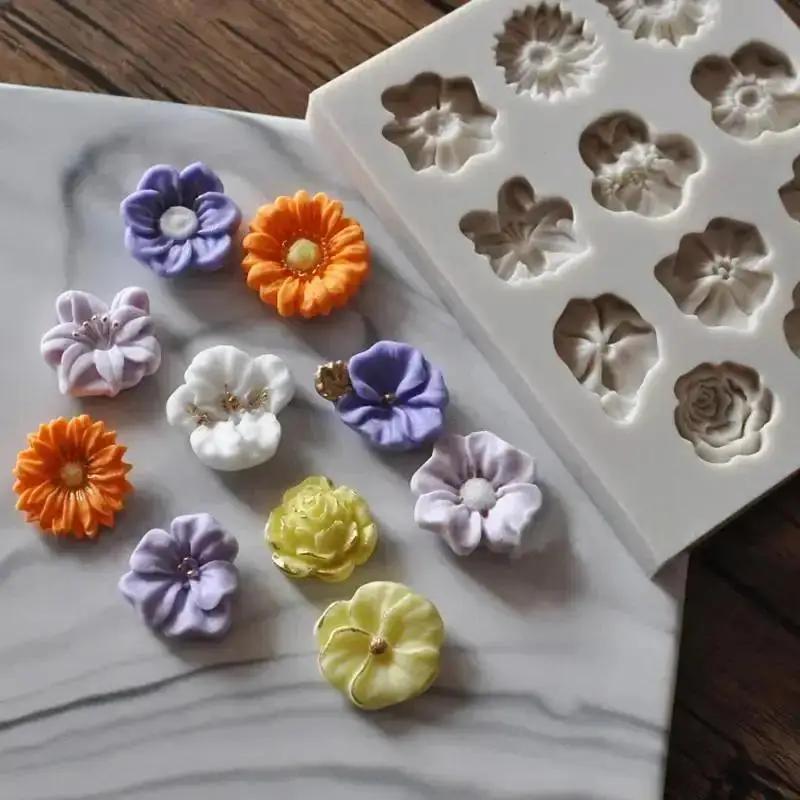 Mini pequena flor molde de sil - Mini Kitchen Baking avaliação e preço