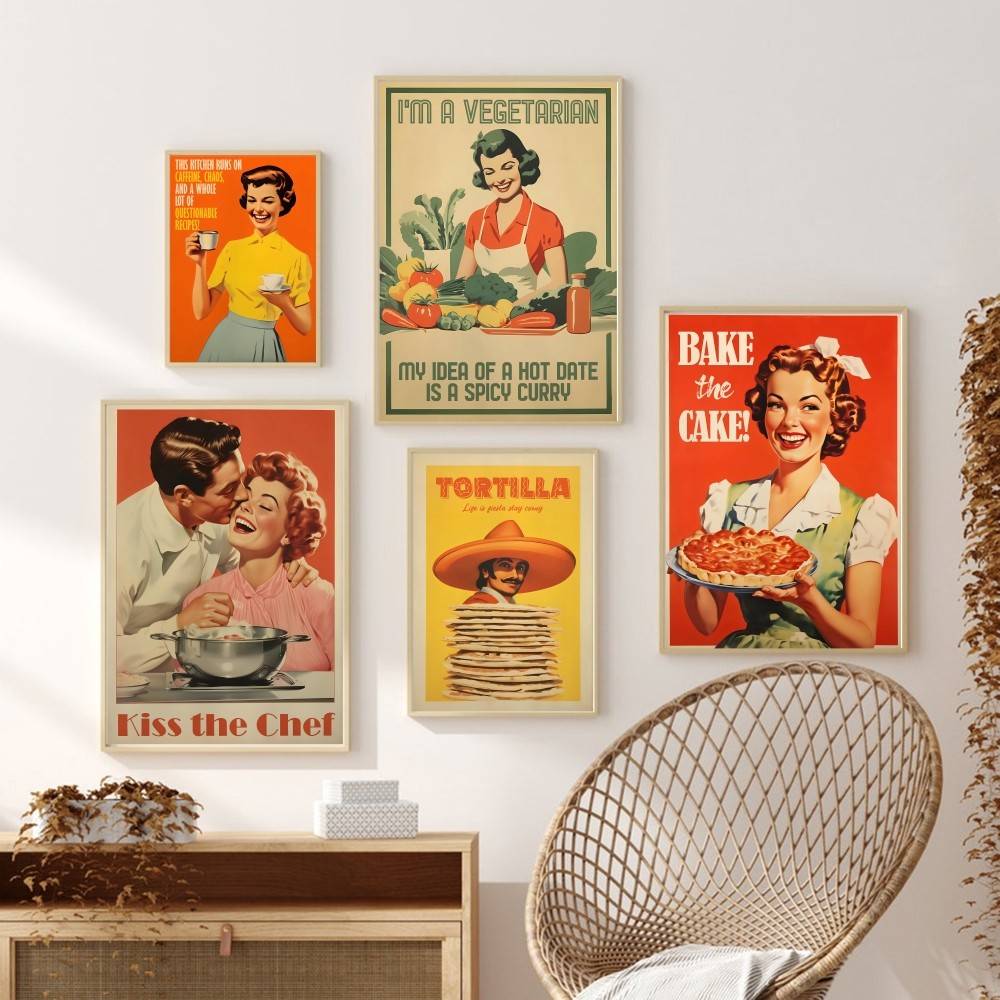 Pôster de Papel com Citação Re - Kitchen Baking Quotes avaliação e preço