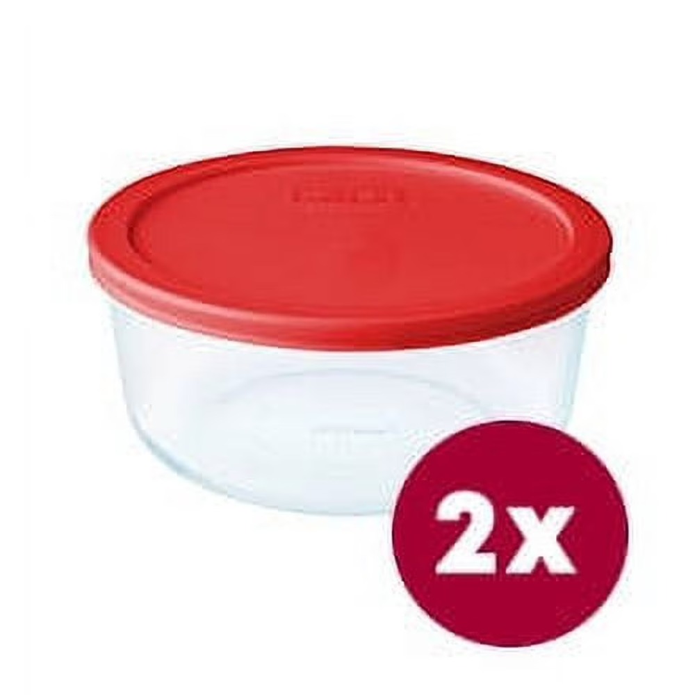 Conjunto de 2 Recipientes de V - Kitchen Glass Baking Set avaliação e preço