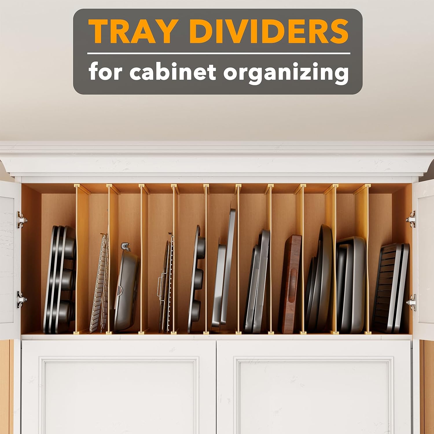 Pacote com 10 Divisores de Bam - Kitchen Cabinet Baking Organizer avaliação e preço