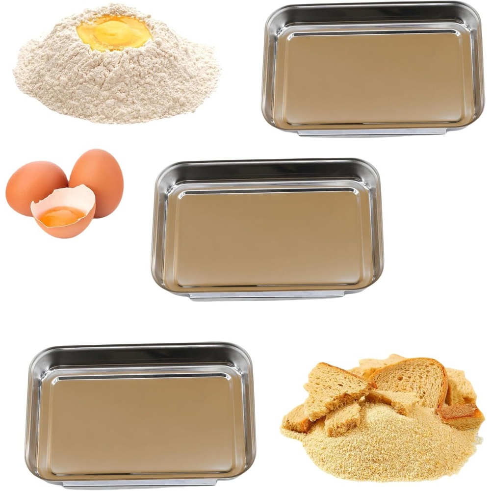 Conjunto de 3 Bandejas de Aço  - Kitchen With Baking Station avaliação e preço